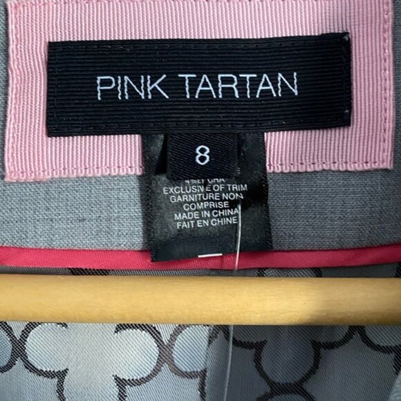 NWT Pink Tartan Grey Ruffle Blazer - Picture 3 of 4